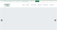 Desktop Screenshot of homerlawoffices.com